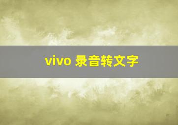 vivo 录音转文字